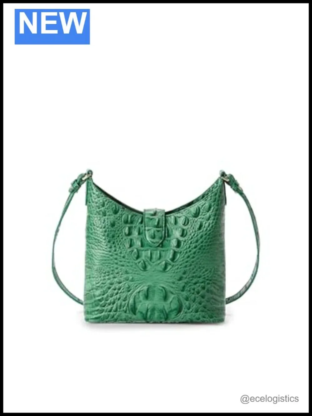 Small Leather Satchel Handbag with Crossbody Strap
